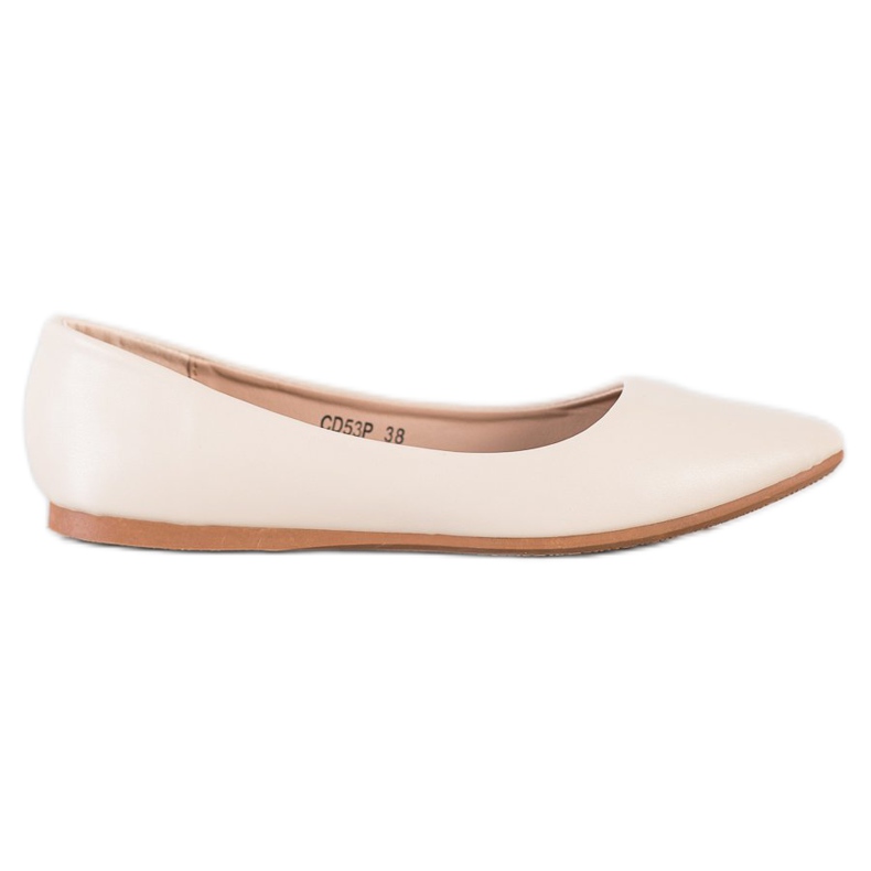 Seastar Beige Ballerinas aus Öko-Leder