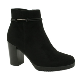Schwarze Wildlederstiefel Sergio Leone BT306