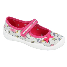 Befado Kinderschuhe 114X392 pink silber mehrfarbig