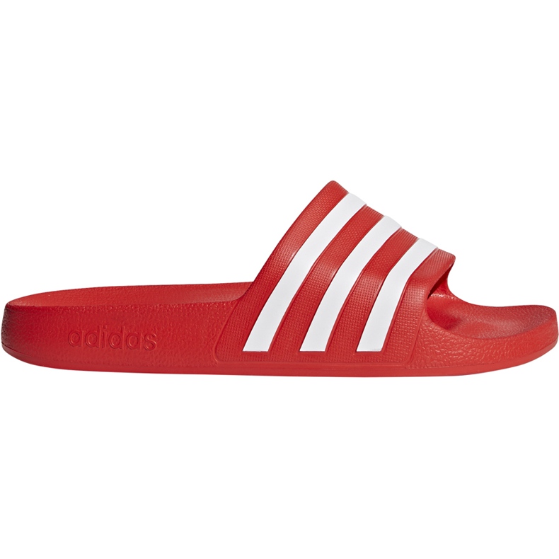 Adidas Adilette Aqua rote Hausschuhe F35540 weiß