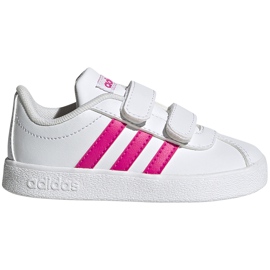 Schuhe für Kinder adidas Vl Court 2.0 Cmf weiß und rosa EG3890