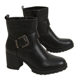 Schwarze Stiefel mit hohen Absätzen 7956-GA Schwarz