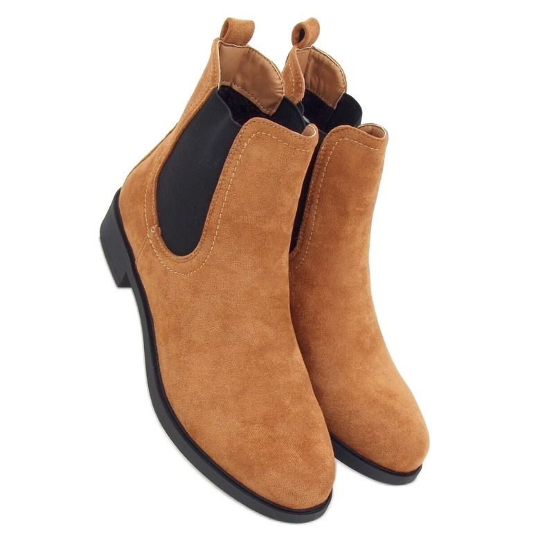 Klassische Damen Chelsea Boots, camel MR-9 Camel braun