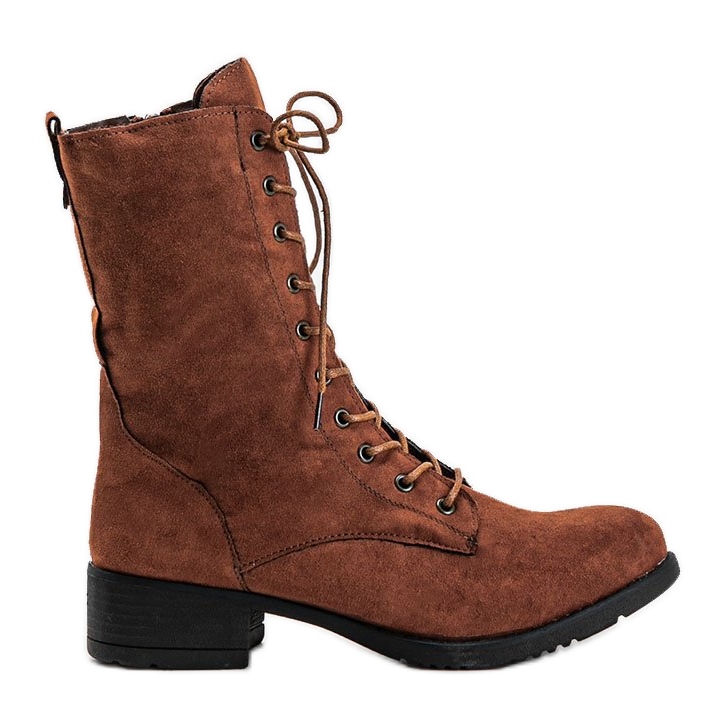 Braune Schnürstiefel S10