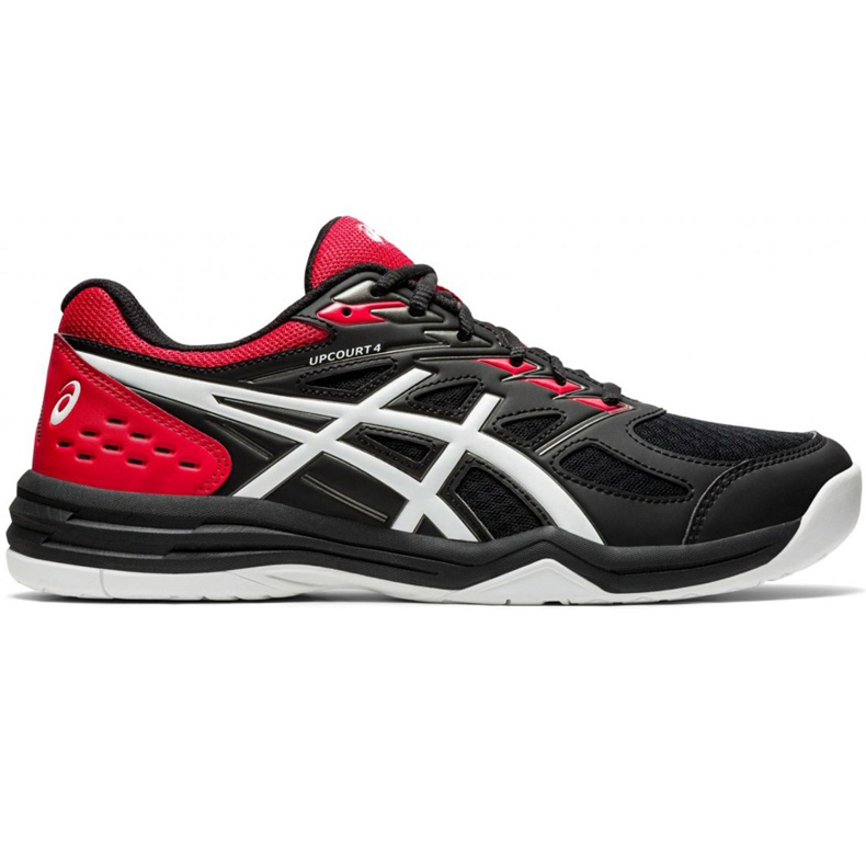 Asics Upcourt 4 schwarz-rot 1071A053 002 Herren Volleyballschuhe mehrfarbig