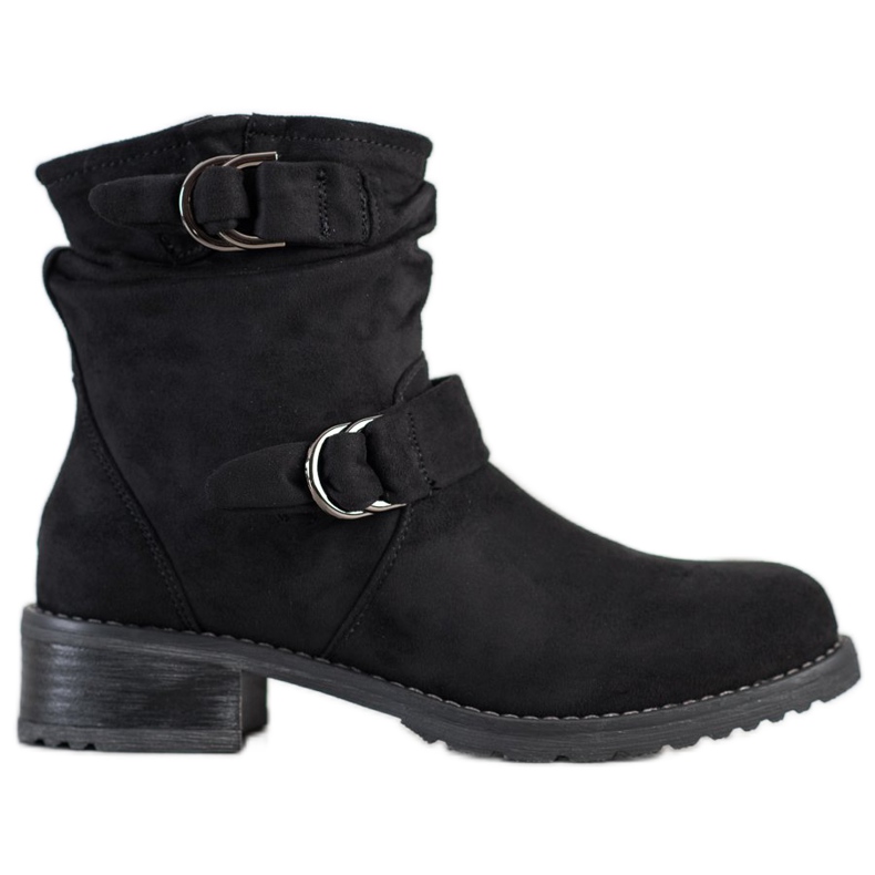 SDS Wildleder Stiefeletten schwarz