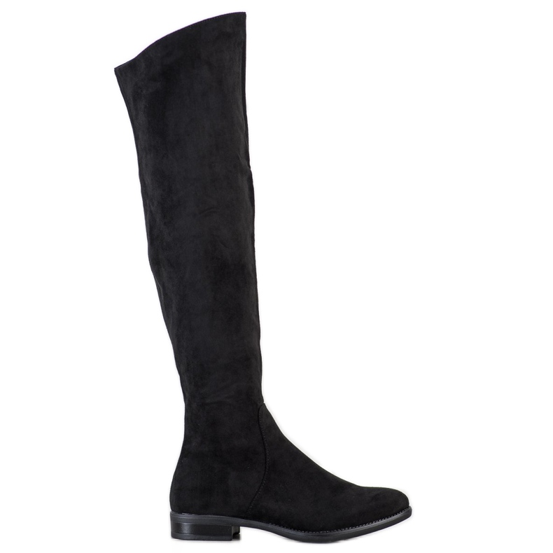 Sergio Leone Stiefel mit asymmetrischem Obermaterial schwarz