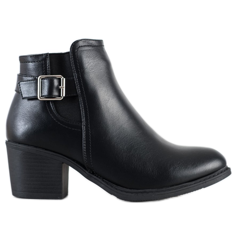 Queen Vivi Lässige Öko-Lederstiefel schwarz