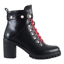 Ideal Shoes Rockstiefel auf der Post schwarz
