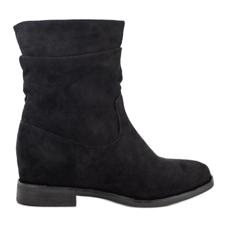 Queentina Stiefel mit breitem Obermaterial schwarz