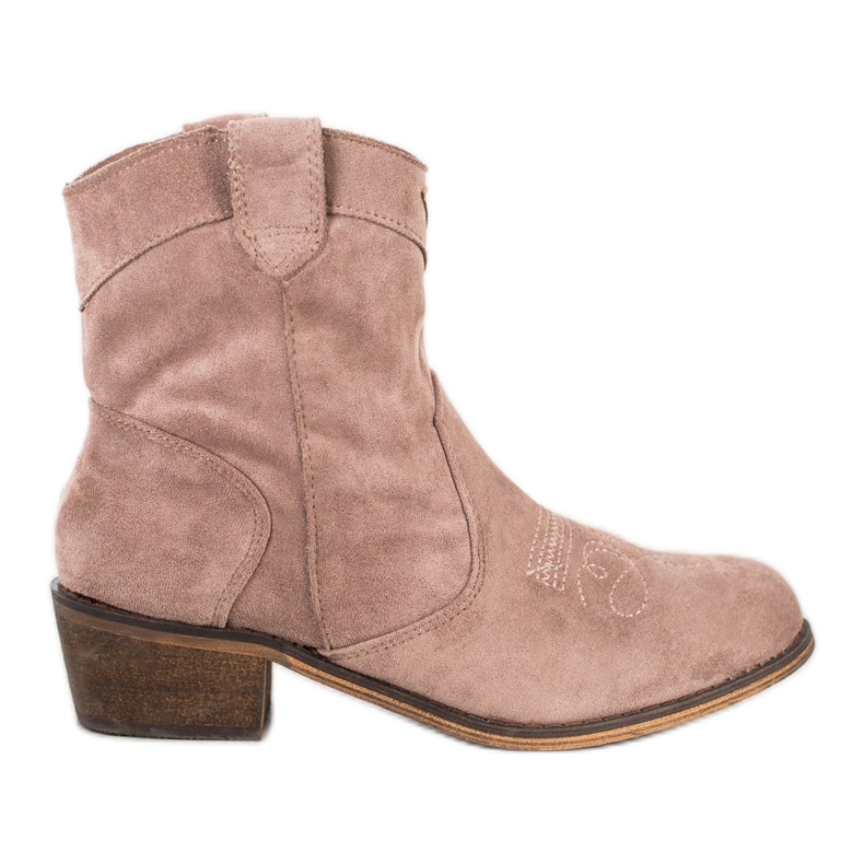 Queentina Bequeme Cowboystiefel mit Isolierung beige