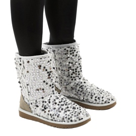 Silberne isolierte Stiefel Emu Stouteyes
