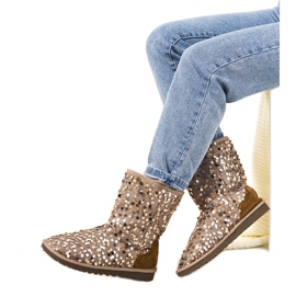 Beige isolierte Stiefel Emu Stouteyes braun