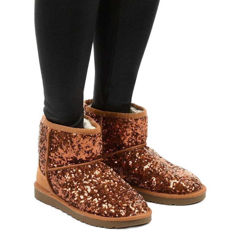 Braune isolierte Stiefel, emu Autumnsnow