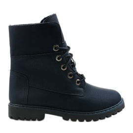 Marineblaue isolierte Stiefel von Tent