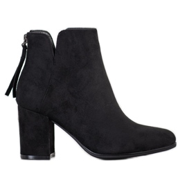 Queentina Modische Stiefel auf der Post schwarz