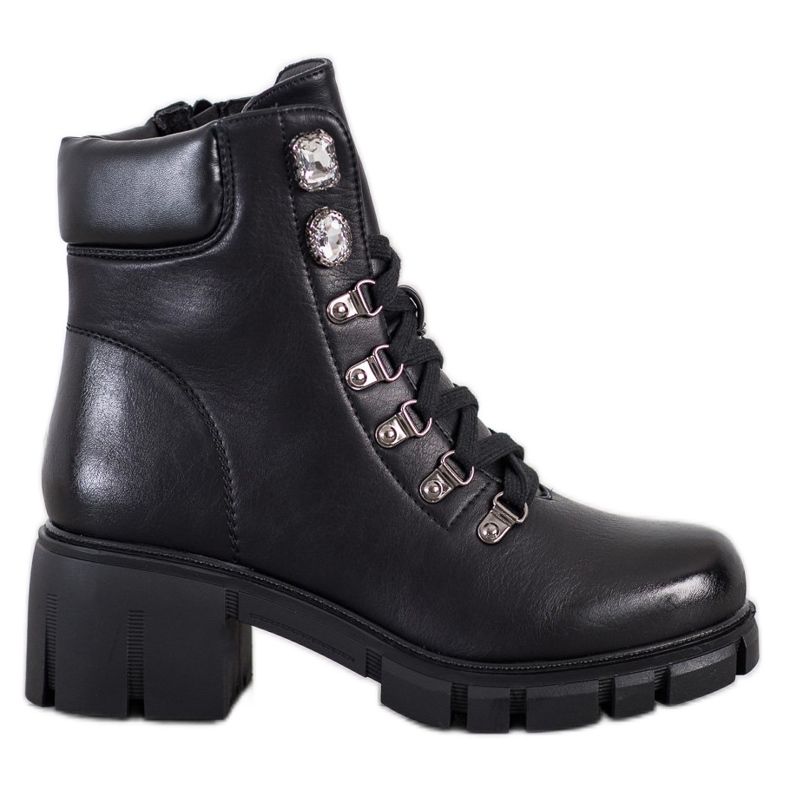 Ideal Shoes Öko-Lederarbeiter schwarz