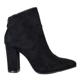 SHELOVET Asymmetrische schwarze Stiefel