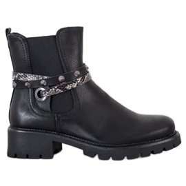 Super Me Öko-Lederarbeiter schwarz