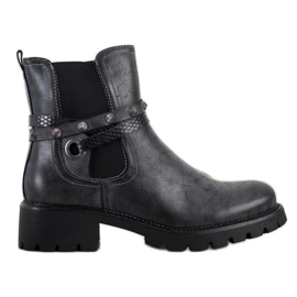 Super Me Öko-Lederarbeiter schwarz