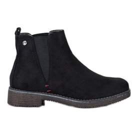 Super Me Chelsea-Stiefel aus Wildleder schwarz