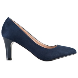Goodin Wildleder Pumps marineblau blau