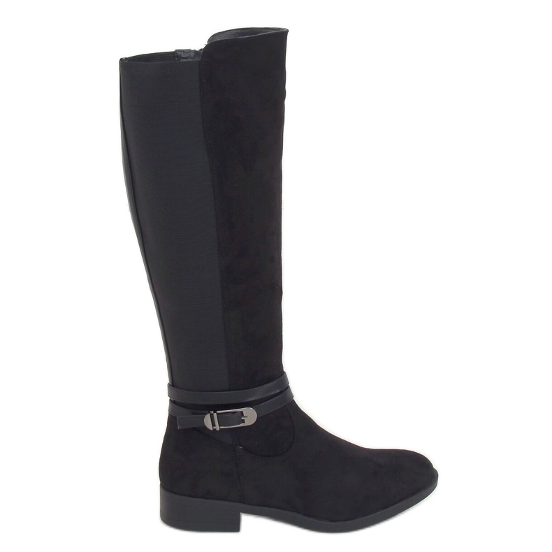 Schwarze Damenstiefel BJ1539-KB Schwarz
