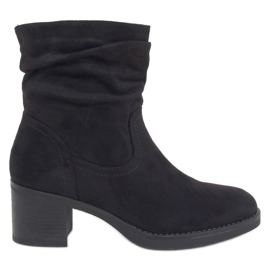 Schwarze Stiefel mit hohen Absätzen 6341 Schwarz
