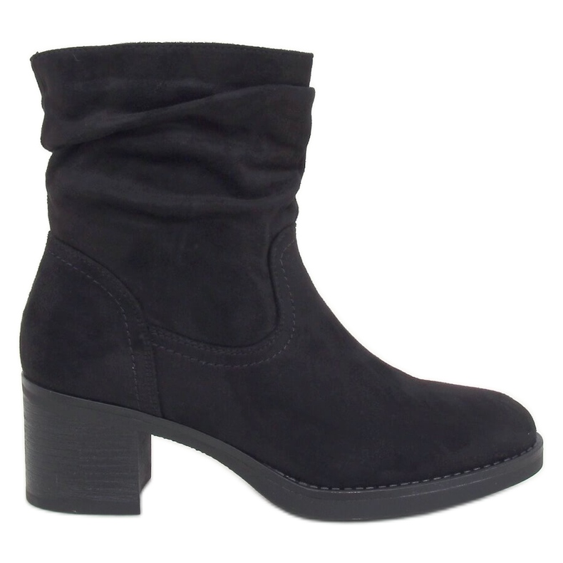 Schwarze Stiefel mit hohen Absätzen 6341 Schwarz