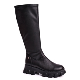Warme Damenstiefel Maciejka Schwarz 04842-01