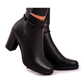 Warme Stiefel an der Ferse Sergio Leone Black BT306 schwarz