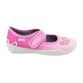 Befado Kinderschuhe 123X038 rosa silber-