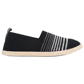 MCKEYLOR Slipony-Espadrilles schwarz