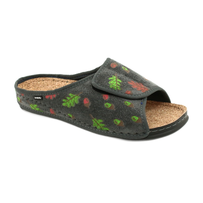 Inblu Damenschuhe 155D116 grau mehrfarbig grün