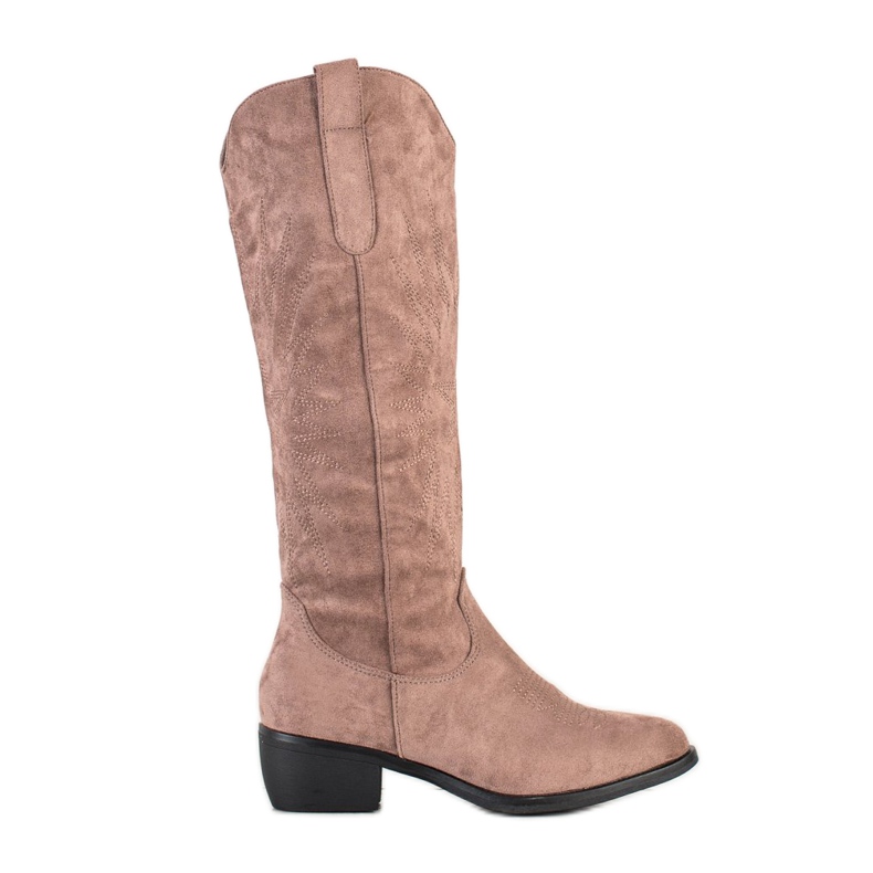 Bestelle Lässige Cowboystiefel beige