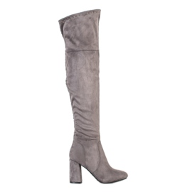 Balada Elegante Overknee-Stiefel beige