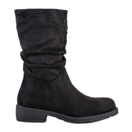 Lovery Hohe schwarze Stiefel-Stiefel