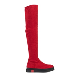 Gogo Modische Plateaustiefel rot