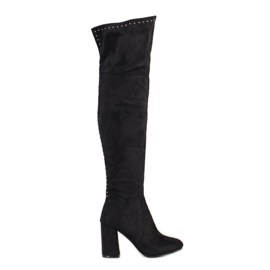 Balada Elegante Overknee-Stiefel schwarz