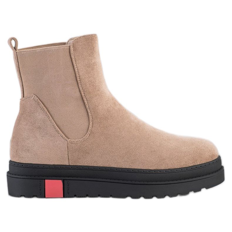 Seastar Stiefel auf der Plattform beige