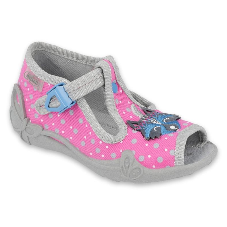 Befado Kinderschuhe 213P124 rosa grau