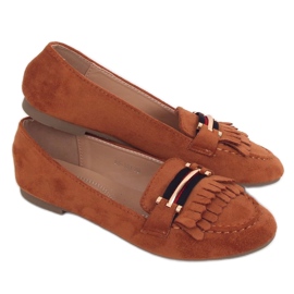 Damen-Loafer camel 88-381 Camel braun mehrfarbig