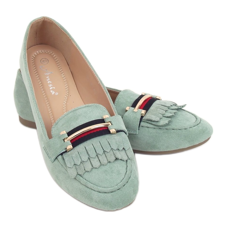 Damen Slipper in Aquamarin 88-381 Grün