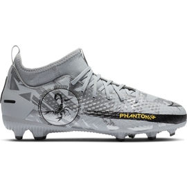 Nike Phantom Gt Scorpion Academy Dynamic Fit FG / MG Junior DA2287 001 Fußballschuhe silber grau grau