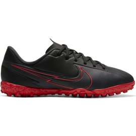 Nike Mercurial Vapor 13 Academy Tf Junior AT8145 060 Fußballschuh schwarz rot schwarz