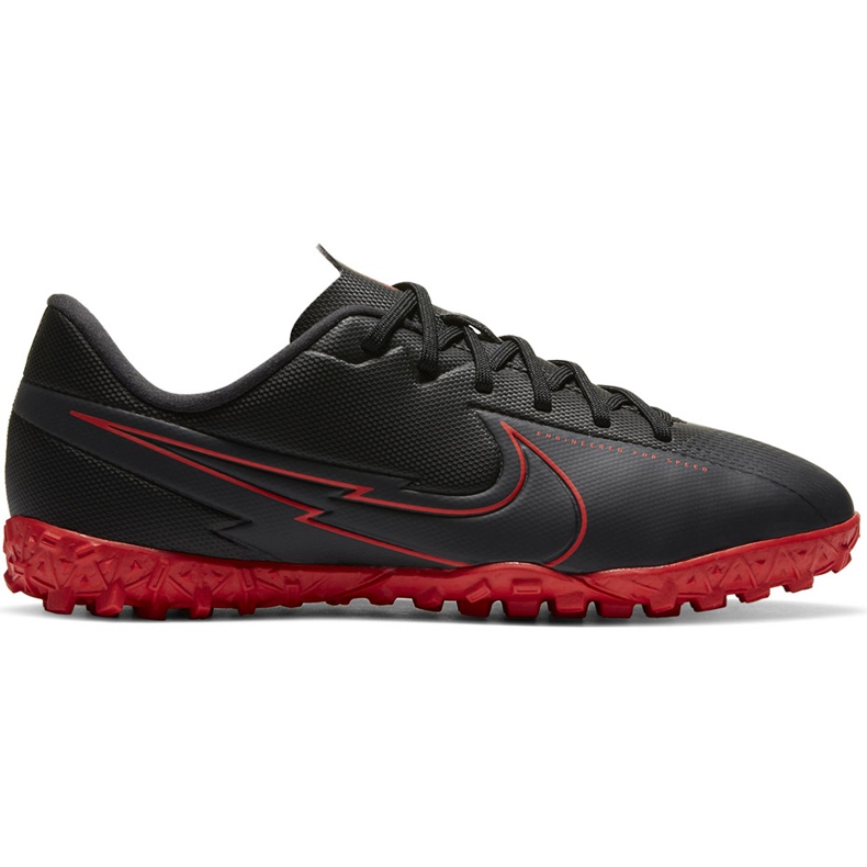 Nike Mercurial Vapor 13 Academy Tf Junior AT8145 060 Fußballschuh schwarz rot schwarz