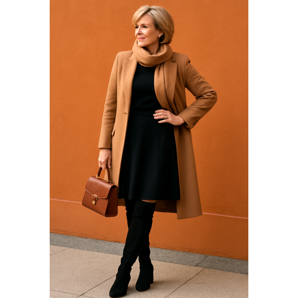 Überknee -Stiefel in vierzig - wie man sie mit Unterricht und Eleganz trägt