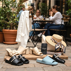 Flip-Flops und Pantoletten – modisches Heim- und City-Schuhwerk für den Sommer 2026