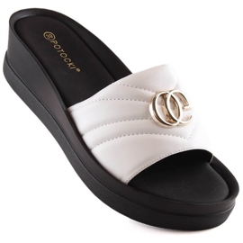 Keilpantoffeln Potocki W YQ21001 WOL159C weiß 1