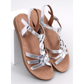 Aguilera Silberne Damensandalen silber- 1